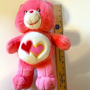 2002 Care Bear Love-a-Lot Plush Large Size 14" Tall